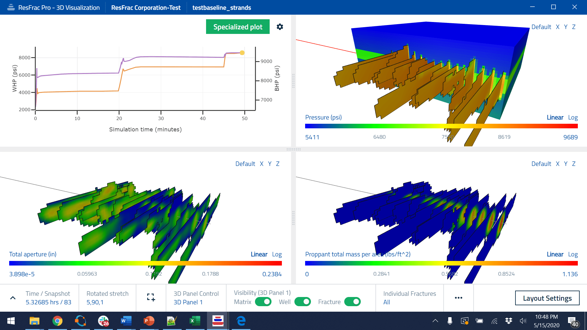 ResFrac Simulation Results