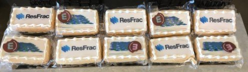 cookies with ResFrac logo