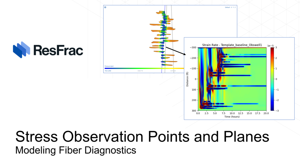 Stress observation points and planes